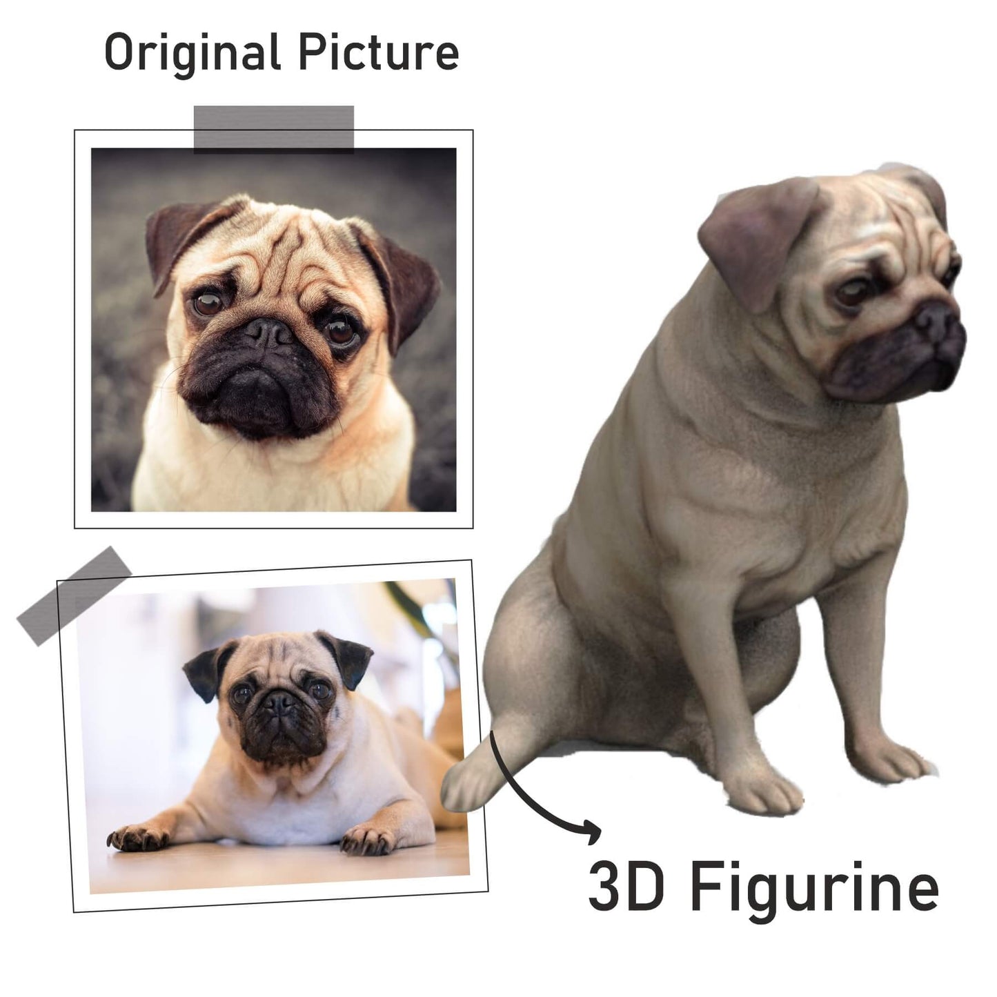 CUSTOM DOG FIGURINES FROM PHOTOS