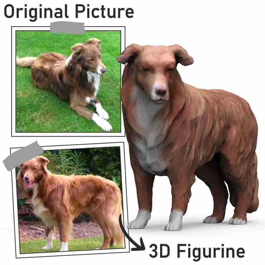 CUSTOM DOG FIGURINES FROM PHOTOS