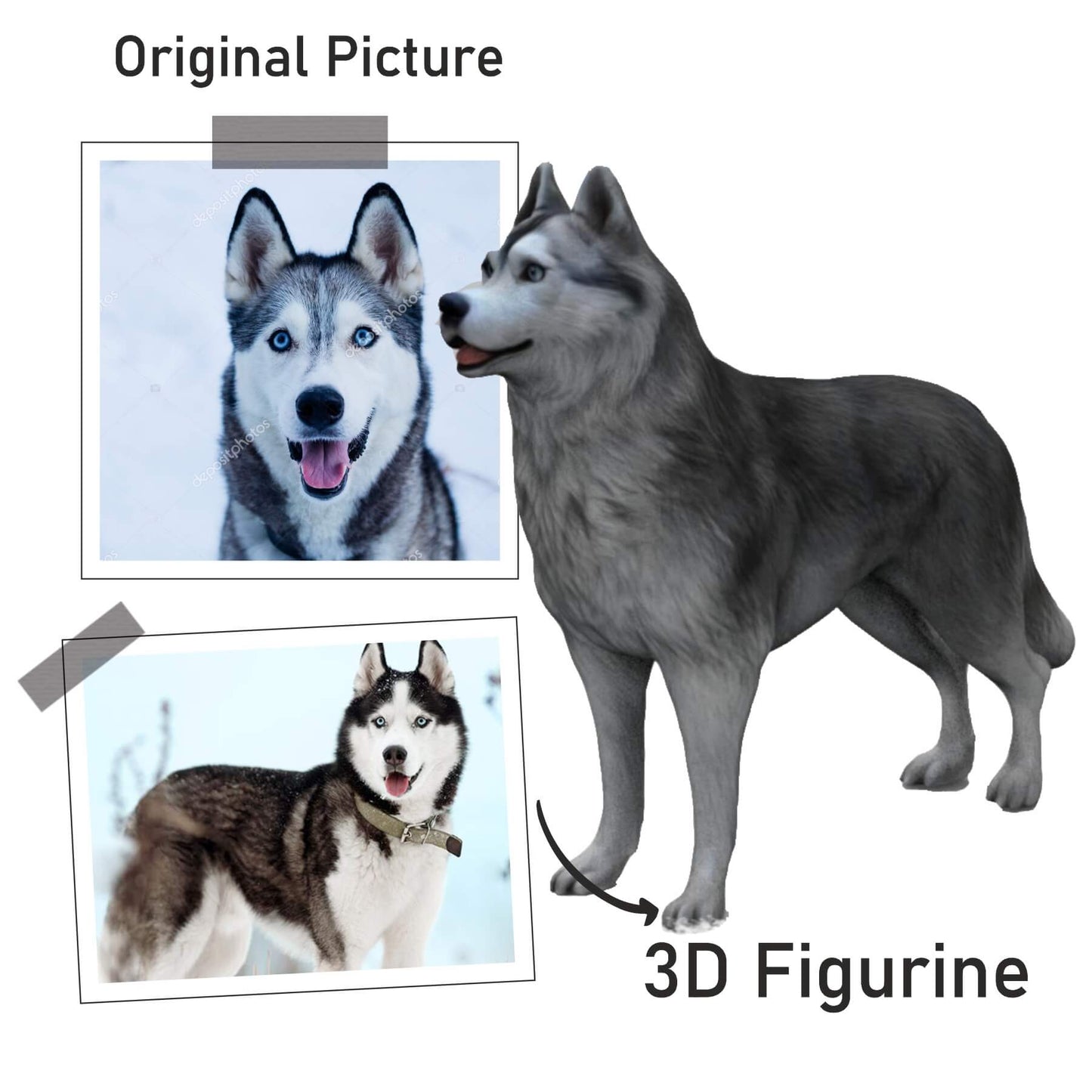 CUSTOM DOG FIGURINES FROM PHOTOS